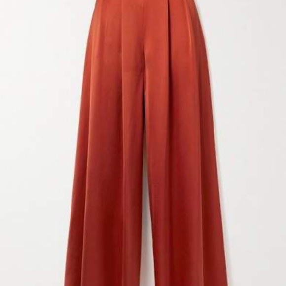 Pure silk wide leg pants size 6 fits 6-8 - Picture 2 of 5